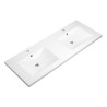 Ensemble meuble 120 bois détail noir-Vasque résine-Miroirs RIMA - Ensemble Meuble + Vasque + Miroir - Bain-bain