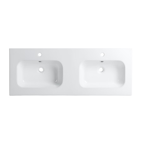 Ensemble meuble 120 bois détail noir-Vasque céramique-Miroirs ELY - Ensemble Meuble + Vasque + Miroir - Bain-bain